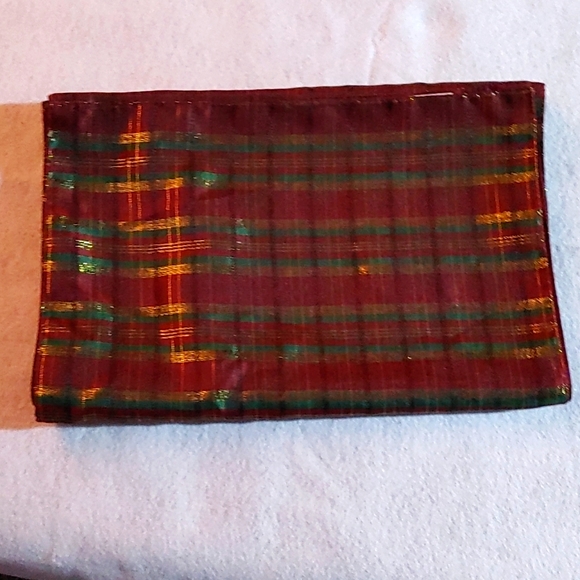 🎄Table Runner Plaid Metallic Extended - Picture 2 of 3